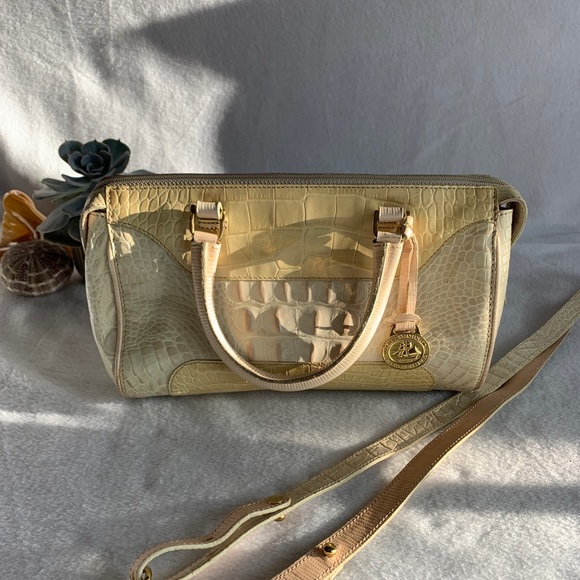 Brahmin Croc Leather Baguette Purse - Picture 5 of 13